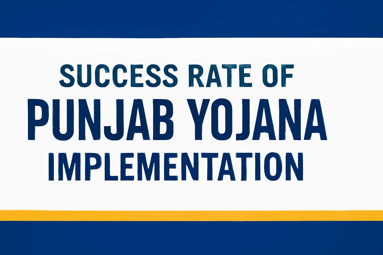 Success Rate of Punjab Yojana Implementation
